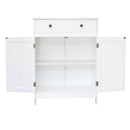 GAOMON Mdf Bathroom Cabinet with 2 Door Drawer Space-Saving Storage Cabinet