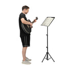 GAOMON Portable Music Stand Adjustable Lifting Height Folding Metal Music Holder