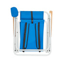 GAOMON Portable Beach Chair with Adjustable Headrest Single Beach Chair Blue