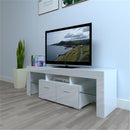 GAOMON TV Stand Cabinet Modern with 2 Storage Drawer White