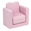 GAOMON Single Kids Sofa 2-in-1 Rectangular 49*32*39cm Modern Pink