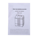 ZOKOP 16.5Lbs Semi-Automatic Washing Machine with Double Tub Grey