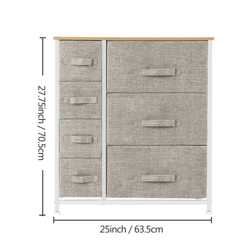 GAOMON Dresser with 7 Drawers Furniture Storage Tower Unit Storage Rack