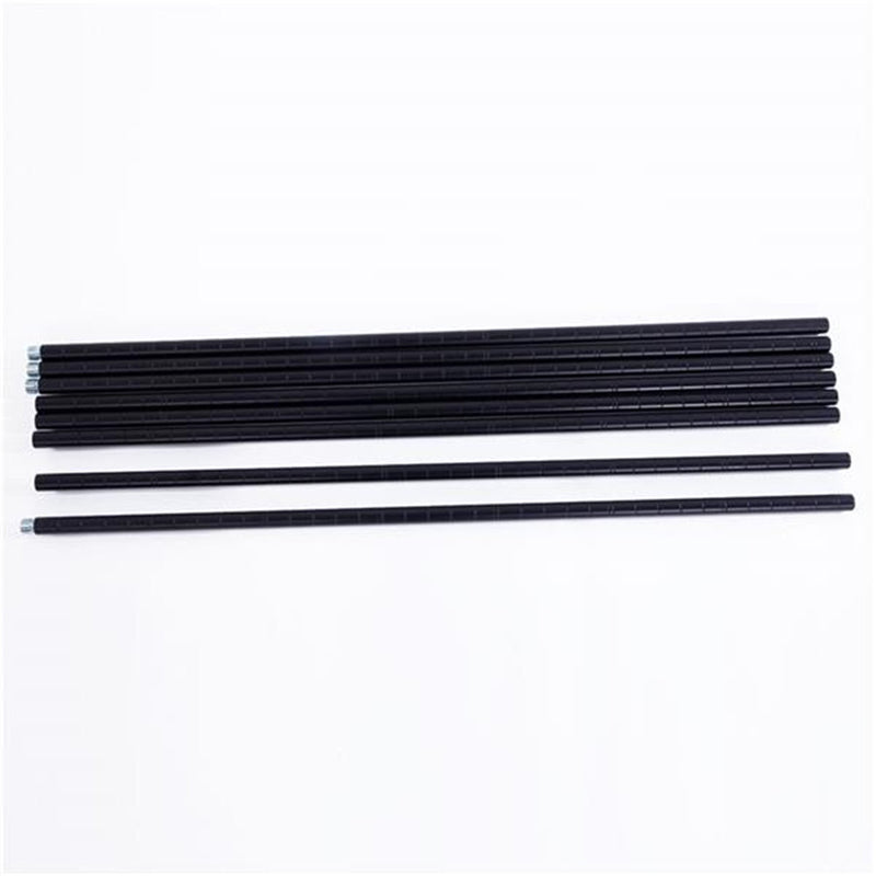 GAOMON 165*90*35 Shelving Rack Storage Rack 5-Layer Metal Rack Black