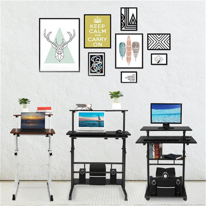 GAOMON Standing Lifting Computer Table Height Adjustable Laptop Desk Black