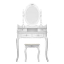 GAOMON Mirror Dresser Mdf Modern Concise 4-Drawer Removable Mirror Dresser