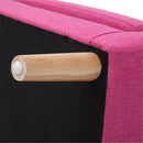 GAOMON Children Sofa for 2 Kids with Detachable Cushion for Living Room Rose Red
