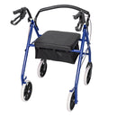 GAOMON Basket Walker Chair Wheel Rollator Walker Removable Back Support Blue