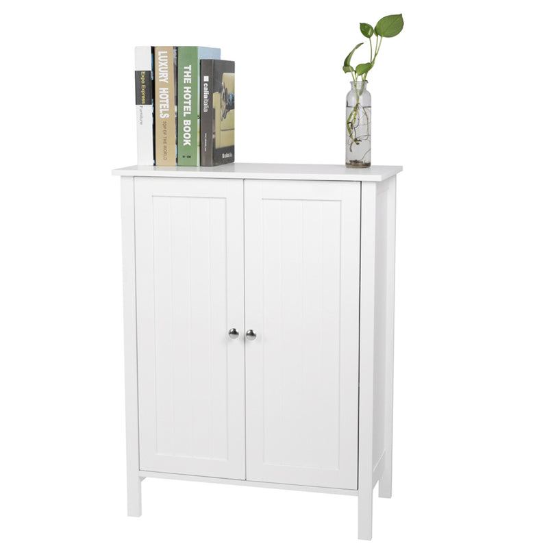 GAOMON Mdf Bathroom Cabinet Waterproof Double Doors 3 Ties Cabinet