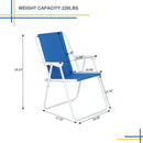 GAOMON Beach Chair Outdoor Beach 48.5*44*75cm Blue