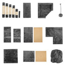 GAOMON 66 Inch Sisal Cat Climbing Frame Cat Tree Tower Cat Pet Toy GREY