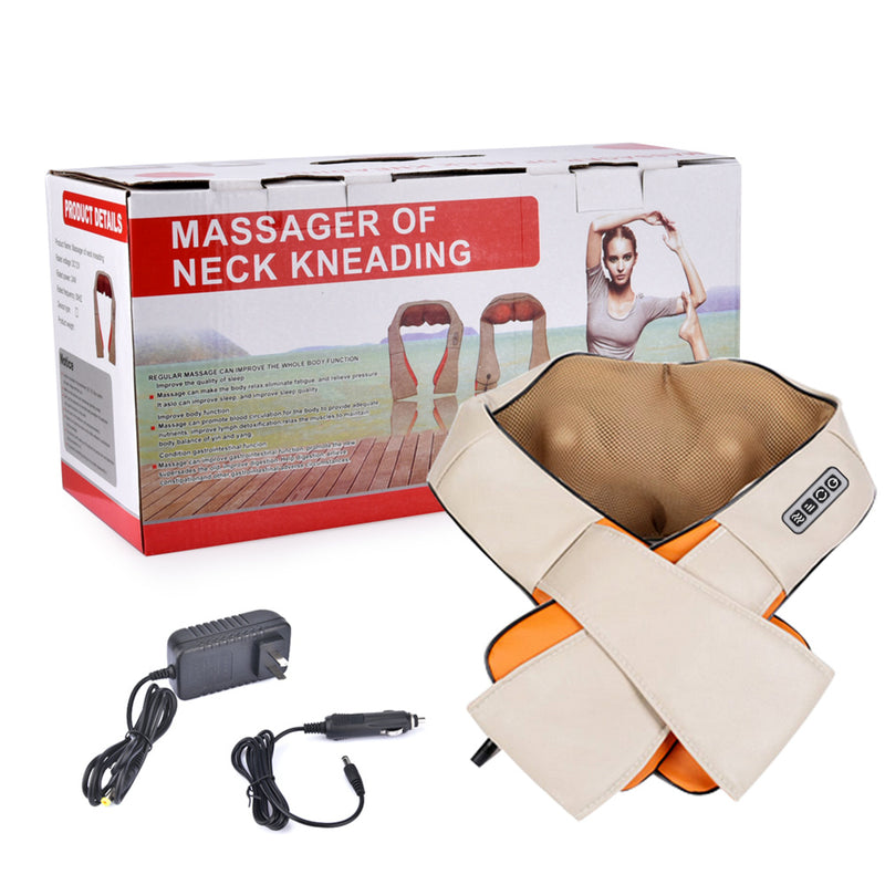 GAOMON U-shaped Shoulder Neck Massager 3-speed Rolling Kneading Massager Grey