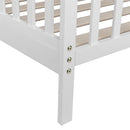 GAOMON Wooden Baby Toddler Bed Pine Children Bedroom Furniture with Safety Guardrail