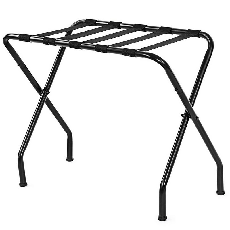 GAOMON Portable Metal Luggage Rack 100 Lbs Load Capacity Heavy Duty Nylon Straps 680x400x560mm