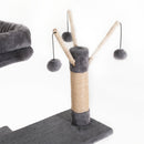 GAOMON Cat Tree Toy Plush Indoor Multistory Cat Tree Toys Cat Climbing Frame Toy Grey