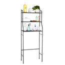 GAOMON 3-tier Bathroom Storage Rack for Towels Toiletries Toilet Organizer Black