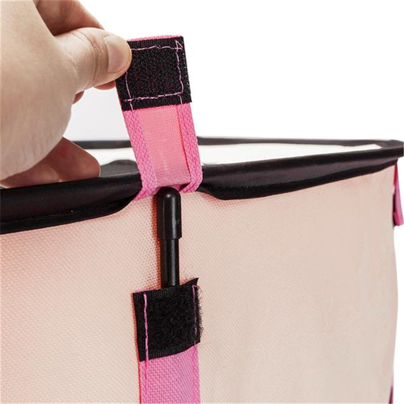 GAOMON 40inch Folding Pet Game Fence Tent Portable Round Dog House Cat Nest Bed Pink