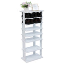 GAOMON 7-layer Shoe Rack Storage Mount Household Furniture Room Organizer White