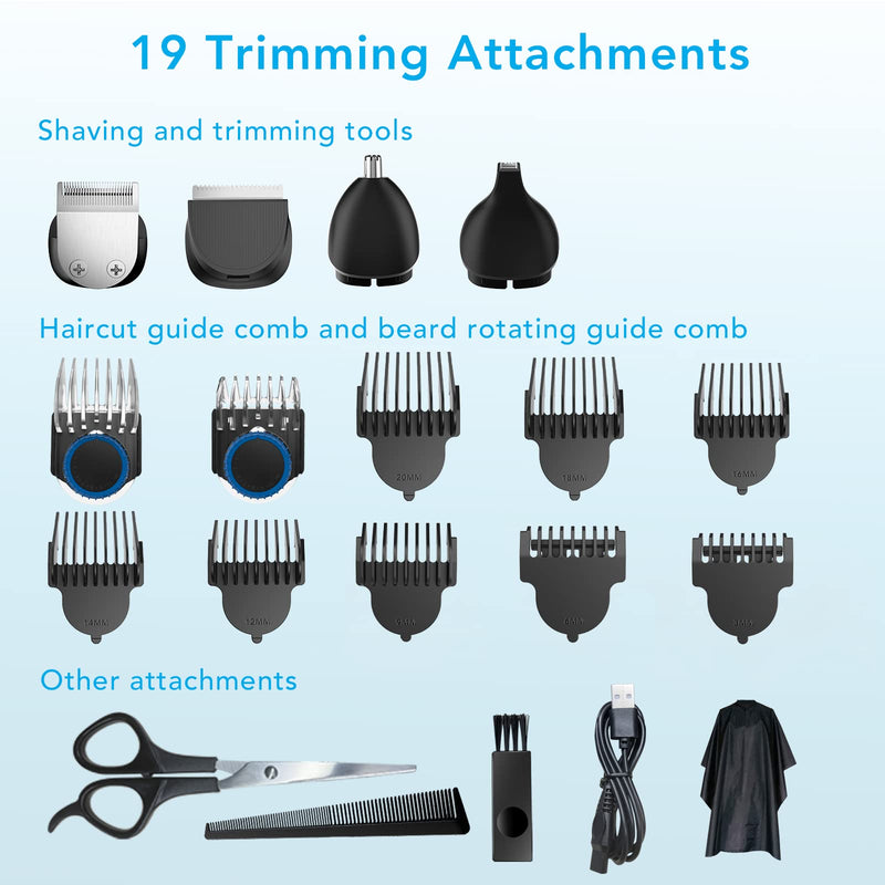 GAOMON Hair Trimmer BT1 19-in-1 Cordless Grooming Kit EU Plug