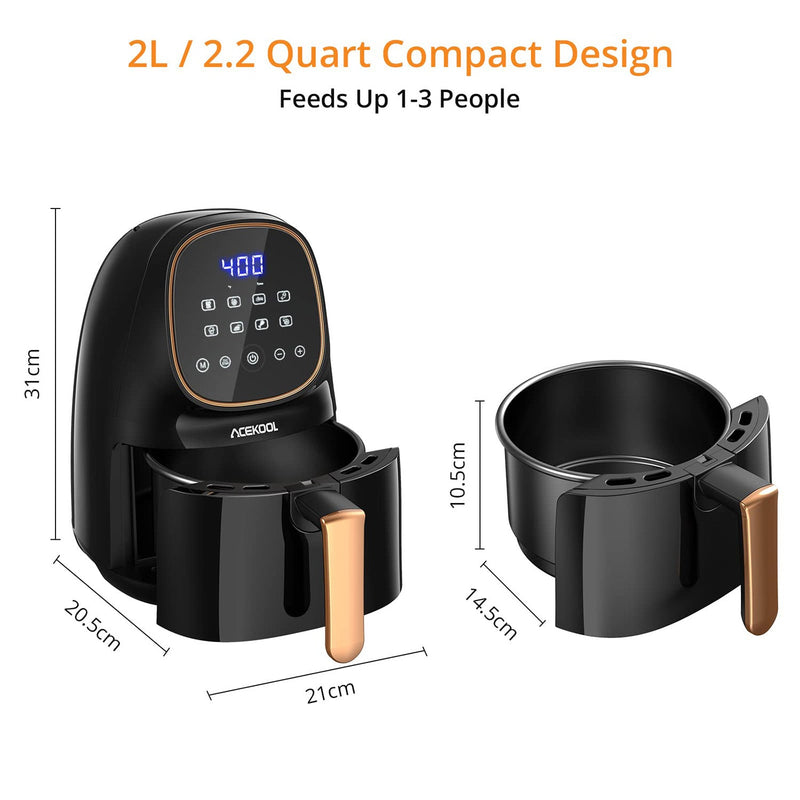 GAOMON Air Fryer FT4 8-in-1 2.2QT Digital Airfryer Oven