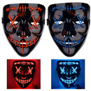 GAOMON Halloween 2pcs LED Mask Scary Mask Blue Red