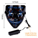 GAOMON Halloween 2pcs LED Mask Scary Mask Blue Red