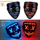 GAOMON Halloween 2pcs LED Mask Scary Mask Blue Red