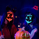 GAOMON Halloween 2pcs LED Mask Scary Mask Blue Red