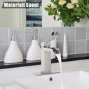 GAOMON Brushed Nickel Bathroom Sink Faucet for 1 or 3 Holes Modern Single Handle Bathroom Faucet