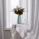 GAOMON 52"W Sheer Curtains for Living Room Bedroom Dark Grey 52"W x54"L