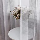 GAOMON 52"W Sheer Curtains for Living Room Bedroom Dark Grey 52"W x54"L