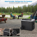 GAOMON 12V Refrigerator 53Quarts 50L RV Car Refrigerator Portable Refrigerator Freezer