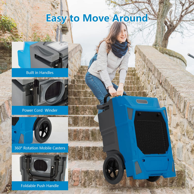 GAOMON 230 Pints Commercial Dehumidifier With Pump Large Industrial Dehumidifier