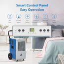 GAOMON 140 Pints Commercial Dehumidifier Portable Industrial Dehumidifier for Home Basement Garages Job Site