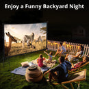 GAOMON Projector Screen With Stand 120 Inch 16:9 4K HD Rear & Front Projections Movies Screen With Carry Bag