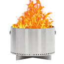 GAOMON 20.5 Inch Smokeless Fire Pit With Air Switch And Handle Wood Burning Portable Stainless Steel Outdoor Firepit