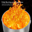 GAOMON 20.5 Inch Smokeless Fire Pit With Air Switch And Handle Wood Burning Portable Stainless Steel Outdoor Firepit