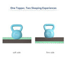 GAOMON Mattress Topper King Medium Firm Memory Foam Mattress Topper 4-Inch Dual Layer Bed Topper