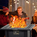 GAOMON 28 Inch Propane Fire Pit Table 50000BTU Rectangle Fire Table With Cover