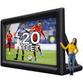 GAOMON 20FT Inflatable Projector Screen Portable Blow Up Outside Projector Screen Front & Rear Projection