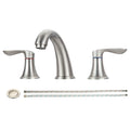 GAOMON Bathroom Faucet 8 Inch Bathroom Faucets for Sink 3 Hole Widespread Brushed Nickel Bathroom Faucet