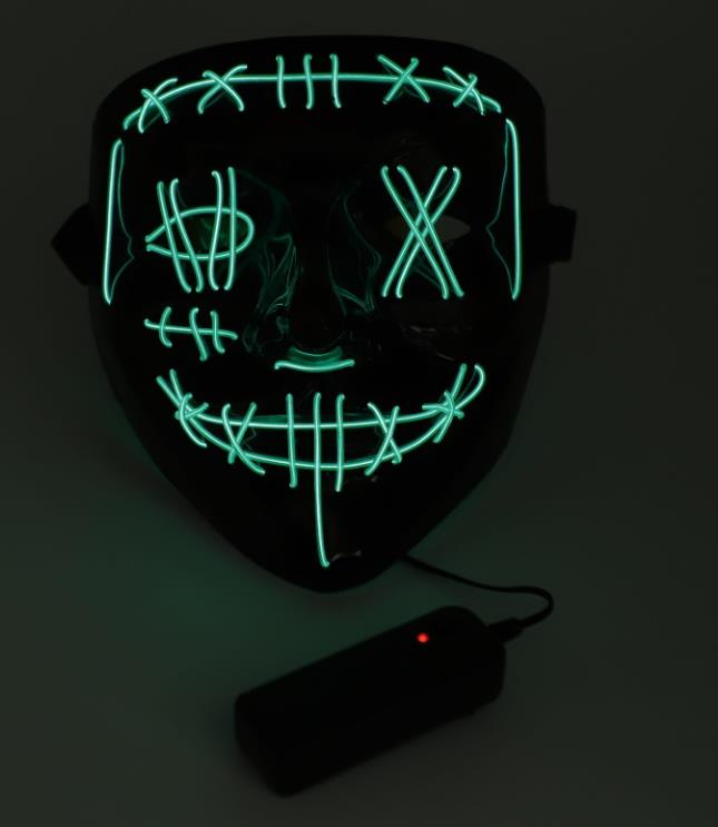 GAOMON Halloween Mask 2 colors Scary LED Mask for Halloween Cosplay Costume