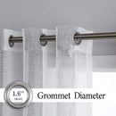 GAOMON 52 inches W Sheer Curtains for Living Room Bedroom Light Gray 52 inches W x84 inches L