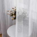 GAOMON 52 inches W Sheer Curtains for Living Room Bedroom Light Gray 52 inches W x95 inches L