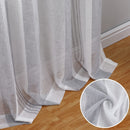 GAOMON 52 inches W Sheer Curtains for Living Room Bedroom Light Gray 52 inches W x63 inches L