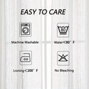 GAOMON 52 inches W Sheer Curtains for Living Room Bedroom Light Gray 52 inches W x84 inches L