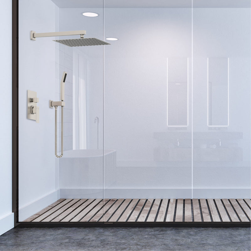 GAOMON Shower System Shower Faucet Set Bathroom 12 Inch Rain Shower Head