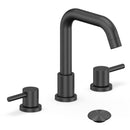 GAOMON Matte Black Widespread Bathroom Faucets for Sink 3 Hole 8 Inch 2 Handle Faucet Matte Black