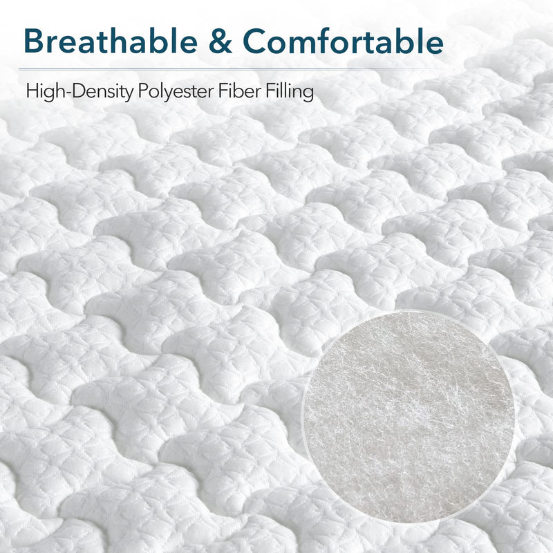 GAOMON Mattress Topper Medium Firm Memory Foam 4-Inch Triple Layer Bed Topper - Full
