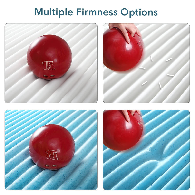 GAOMON 4 Inch Memory Foam Mattress Topper Dual Layer Mattress Topper - California King